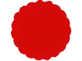 Rozetky PREMIUM Ø 9 cm červené [40 ks]