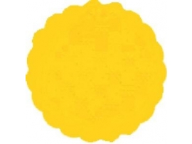 Rozetky PREMIUM Ø 9 cm žluté [40 ks]