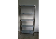 Regály kovový, regál nerez, 5 x police, gastro bazar, 900x300x1800mm Regály kovový, regál nerez, 5 x police, gastro bazar, 900x300x1800mm