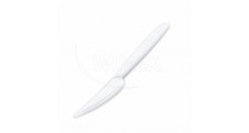 Nůž (PP) vratný bílý 18,5cm [50 ks]