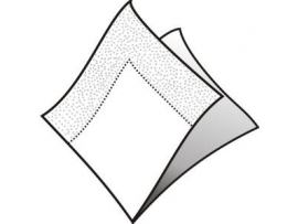 Ubrousky 3-vrstvé 33x33 cm bílé 250 ks