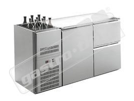 Chladicí stůl barový s agr. a chl.vanou RIGD-204E (2 sekce/délka 1580mm) gastro zařízení