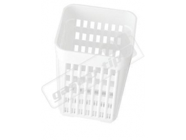 Košík na příbory - hranatý bílá gastro zařízení