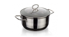 Kastrol nerezový MATTE New Line 18 cm, 2,0 l, s poklicí