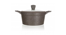 Kastrol s nepřilnavým povrchem MARRONE 24 cm, 4,3 l, s poklicí