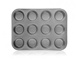 Forma na 12 muffinů s nepřilnavým povrchem GRANITE 35 x 26,5 x 3 cm Forma na 12 muffinů s nepřilnavým povrchem GRANITE 35 x 26,5 x 3 cm