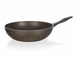 Pánev WOK s nepřilnavým povrchem PREMIUM Dark Brown 28 x 7,8 cm Pánev WOK s nepřilnavým povrchem PREMIUM Dark Brown 28 x 7,8 cm