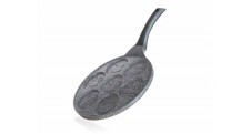 Pánev na 7 lívanců s nepřílnavým povrchem GRANITE GREY Smile 26 cm