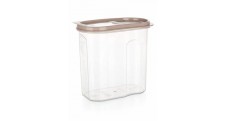 Dóza plastová RIVA 1,75 l, hnědá