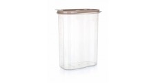 Dóza plastová RIVA 2,4 l, hnědá