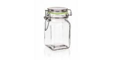 Dóza skleněná hermetická LINA 250 ml, zelená