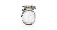Dóza skleněná hermetická LINA 120 ml, zelená