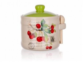 Dóza keramická se lžičkou CHERRY 400 ml Dóza keramická se lžičkou CHERRY 400 ml