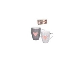 Hrnek PINK HEART 0,35 l 2 ks Hrnek PINK HEART 0,35 l 2 ks