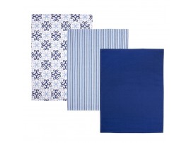Kuchyňská utěrka BLUE SHAPES 3 ks