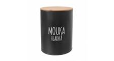 DÓZA HLADKÁ MOUKA BLACK PR. 13 CM