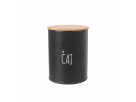 DÓZA ČAJ BLACK PR. 9,5 CM DÓZA ČAJ BLACK PR. 9,5 CM