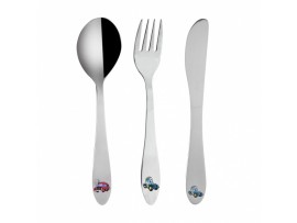 JÍDELNÍ DĚSKÉ PŘÍBORY AUTO 3 DÍLY JÍDELNÍ DĚSKÉ PŘÍBORY AUTO 3 DÍLY