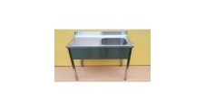Nerez stůl se dřezem vpravo 1000x700x900mm gastro bazar
