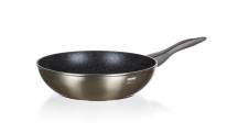 Pánev WOK s nepřilnavým povrchem METALLIC PLATINUM 28 x 7,8 cm