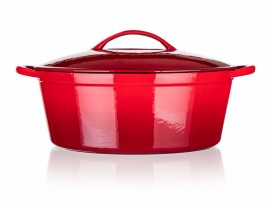 Pekáč litinový EXCELLENT 41 x 26 x 20 cm, 6,7 l , s víkem, červený Pekáč litinový EXCELLENT 41 x 26 x 20 cm, 6,7 l , s víkem, červený