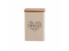 DÓZA KÁVA SRDCE 9,5X9,5X14 CM DÓZA KÁVA SRDCE 9,5X9,5X14 CM