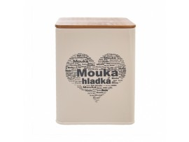 DÓZA HLADKÁ MOUKA SRDCE 11,5X11,5X14 CM DÓZA HLADKÁ MOUKA SRDCE 11,5X11,5X14 CM