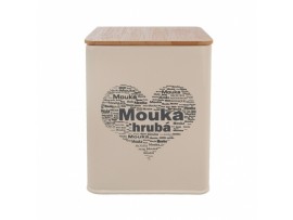 DÓZA HRUBÁ MOUKA SRDCE 11,5X11,5X14 CM