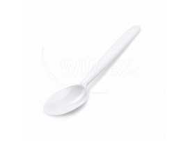 Lžíce (PP) znovu použitelná bílá 18,5cm [50 ks]