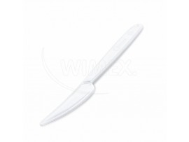 Nůž (PP) vratný bílý 18,5cm [50 ks]