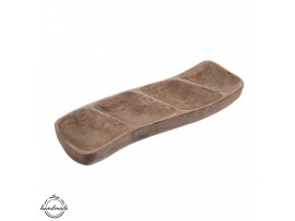 Miska dřevo MANGO servírovací dělená 35,5x11 cm Miska dřevo MANGO servírovací dělená 35,5x11 cm