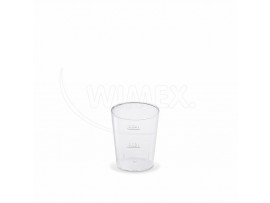 Kelímek krystal (PS) Ø43mm 2cl/4cl [50 ks]