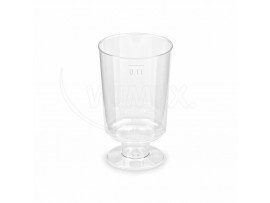 Kelímek krystal (PS) na stopce Ø51mm 0,1L [15 ks]