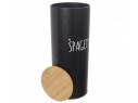 Dóza plech/bambus pr. 11 cm Špagety BLACK Dóza plech/bambus pr. 11 cm Špagety BLACK