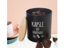 Dóza plech/bambus pr. 16 cm Kapsle BLACK