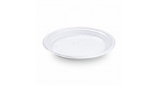 Talíř (PP) Reware Dinner ECONOMY opakovaně použitelný bílý Ø22cm [100 ks]