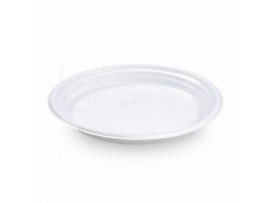 Talíř (PP) Reware Dinner ECONOMY opakovaně použitelný bílý Ø22cm [100 ks]