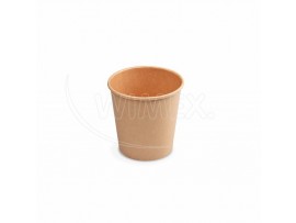 Papírový kelímek kraft Ø62mm 110ml `XS: 0,08L/4oz` [50 ks]