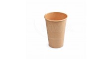 Papírový kelímek kraft Ø80mm 330ml `ML: 0,3L/10oz` [50 ks]