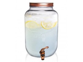 Láhev sklo/kov kohoutek 8,8l