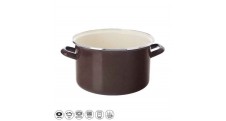 Hrnec smalt BROWN Lem 3 l