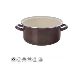 Kastrol smalt BROWN Lem 1 l