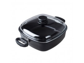 Univerzální pekáč TITAN  - černá, indukčn, 28x28x9cm