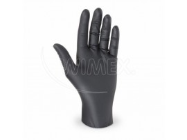 Rukavice (Nitril) nepudrovaná černá `XL` [100 ks]
