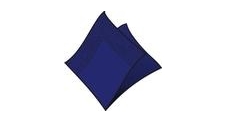 Ubrousky 2-vrstvé 33x33 cm tmavě modré 250 ks