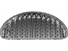 Tác na gril půlkulatý ALU 30,6 X 17 cm, 3 ks